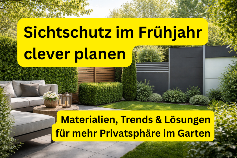 Sichtschutz im Frühjahr clever planen